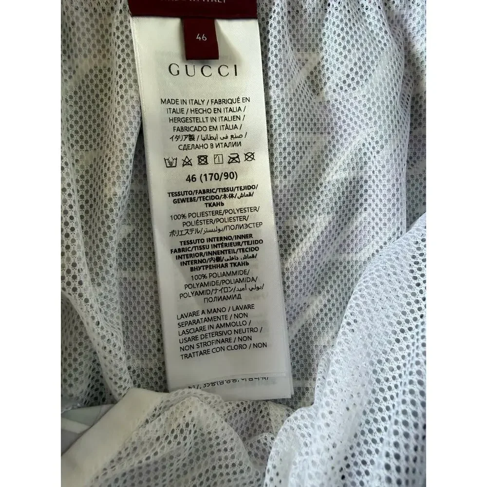 Gucci Men's Boxer Stone/Lilac Nylon Swim Shorts 30 US (46 Euro) Italy 787899